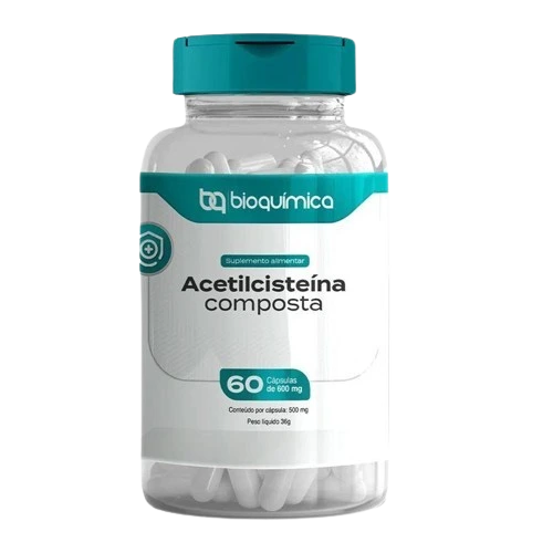 ACETILCISTEÍNA COMPOSTA 60CAPS – IMUNIDADE, ENERGIA E ANTIOXIDANTE NATURAL